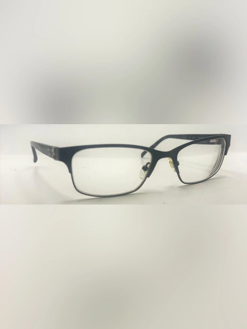Oleg Cassini OCO357 Black Oval Metal Sunglasses Frames Only